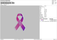 Ribbon 05 Embroidery File 6 sizes