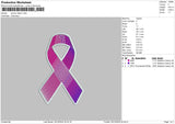 Ribbon 05 Embroidery File 6 sizes