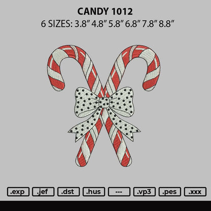 Candy 1012 Embroidery File 6 sizes