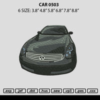 Car 0503 Embroidery File 6 sizes