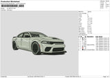 Car 0807 Embroidery File 6 sizes
