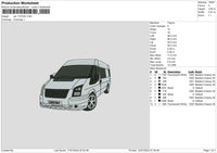 Car 1107c Embroidery File 6 sizes