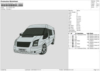 Car 1107c Embroidery File 6 sizes