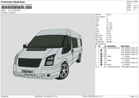 Car 1107c Embroidery File 6 sizes