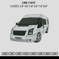 Car 1107c Embroidery File 6 sizes