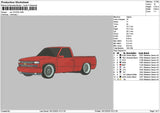 Red Car 1612c Embroidery File 6 sizes
