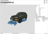 Car 1707 Embroidery File 6 sizes