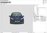 Car 1807b Embroidery File 6 sizes