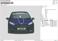 Car 1807b Embroidery File 6 sizes