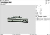 Car 2206 Embroidery File 6 sizes