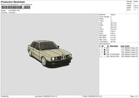 Car 2206 Embroidery File 6 sizes