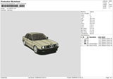 Car 2206 Embroidery File 6 sizes