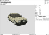 Car 2206 Embroidery File 6 sizes