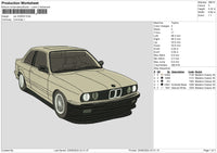 Car 2206 Embroidery File 6 sizes
