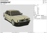 Car 2206 Embroidery File 6 sizes
