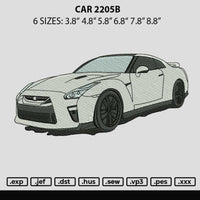 Car 2206b Embroidery File 6 sizes