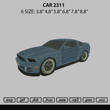 Car 2311 Embroidery File 6 sizes