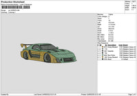 Car 2406 Embroidery File 6 sizes