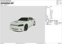 Car 2807 Embroidery File 6 sizes