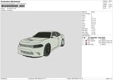 Car 2807 Embroidery File 6 sizes