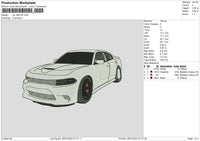 Car 2807 Embroidery File 6 sizes