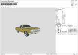 Car 3107 Embroidery File 6 sizes