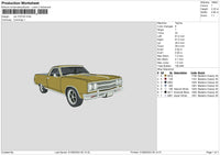 Car 3107 Embroidery File 6 sizes