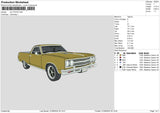 Car 3107 Embroidery File 6 sizes