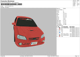 Car 97so Embroidery File 6 sizes