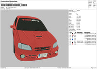 Car 97so Embroidery File 6 sizes