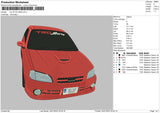 Car 97so Embroidery File 6 sizes