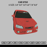 Car 97so Embroidery File 6 sizes