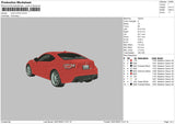 Car CTLX574 Embroidery File 4 size
