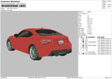 Car CTLX574 Embroidery File 4 size