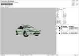 Car DSW81637 Embroidery File 4 size