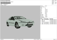 Car DSW81637 Embroidery File 4 size