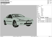 Car DSW81637 Embroidery File 4 size
