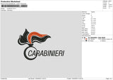 Carabinieri Embroidery File 6 sizes