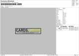 Cards And Coins Embroidery File 4 size