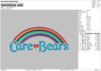 Care Bears Embroidery File 4 size