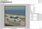 Car Illustrator Embroidery File 4 sizes