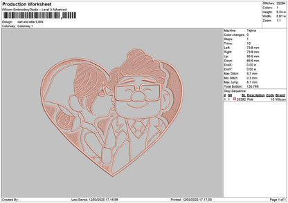 Carl Love Embroidery File 6 sizes