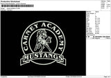 Carneytext Embroidery File 6 sizes