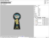 Caroline Embroidery File 4 size