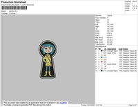 Caroline Embroidery File 4 size