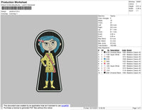 Caroline Embroidery File 4 size