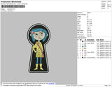 Caroline Embroidery File 4 size