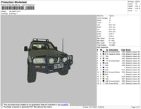 Car Patrol Embroidery File 4 size