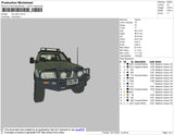 Car Patrol Embroidery File 4 size