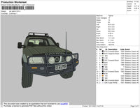 Car Patrol Embroidery File 4 size